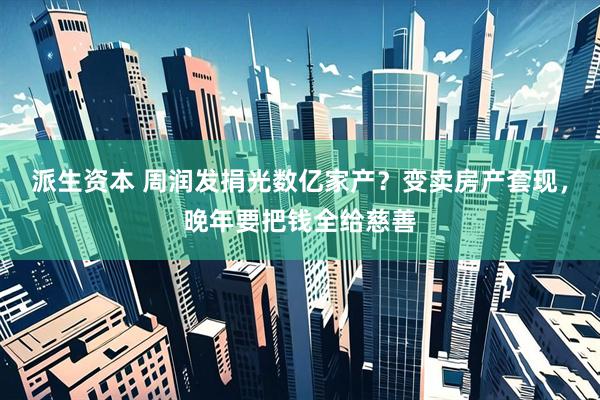 派生资本 周润发捐光数亿家产?变卖房产套现,晚年要把钱全给慈善
